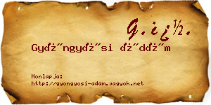 Gyöngyösi Ádám névjegykártya