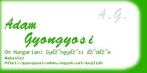adam gyongyosi business card